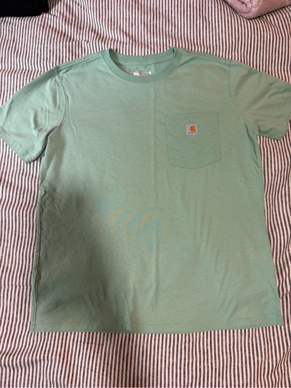 Carhartt Short-Sleeve Pocket Tee in Mint Green